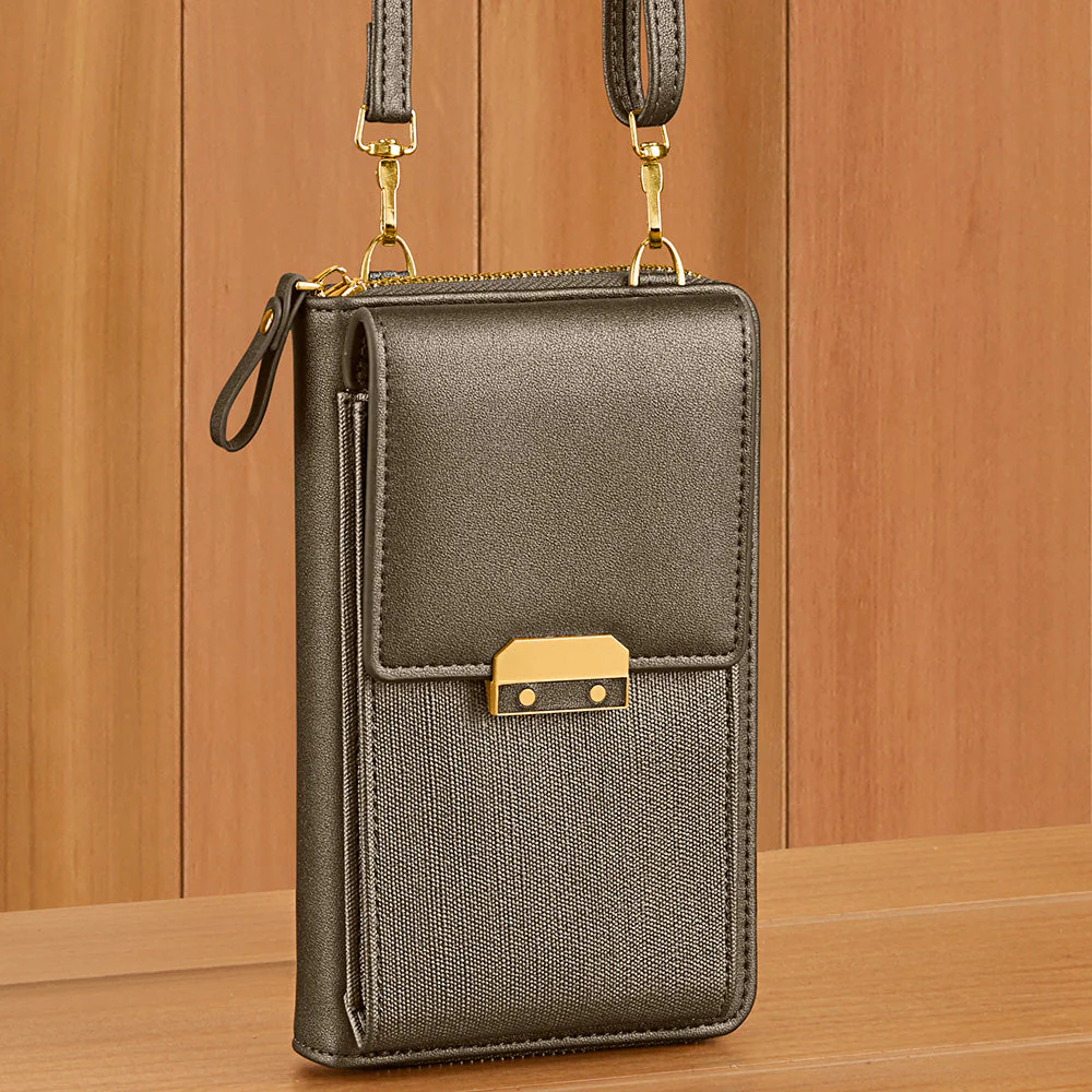 22 Tote Vegan Leather Cell Phone Crossbody Clutch - Image 3