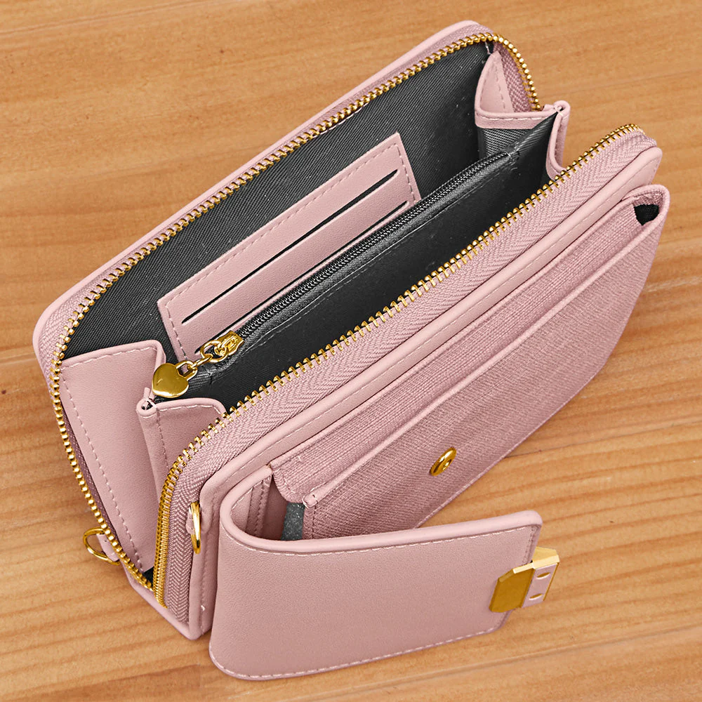22 Tote Vegan Leather Cell Phone Crossbody Clutch - Image 7
