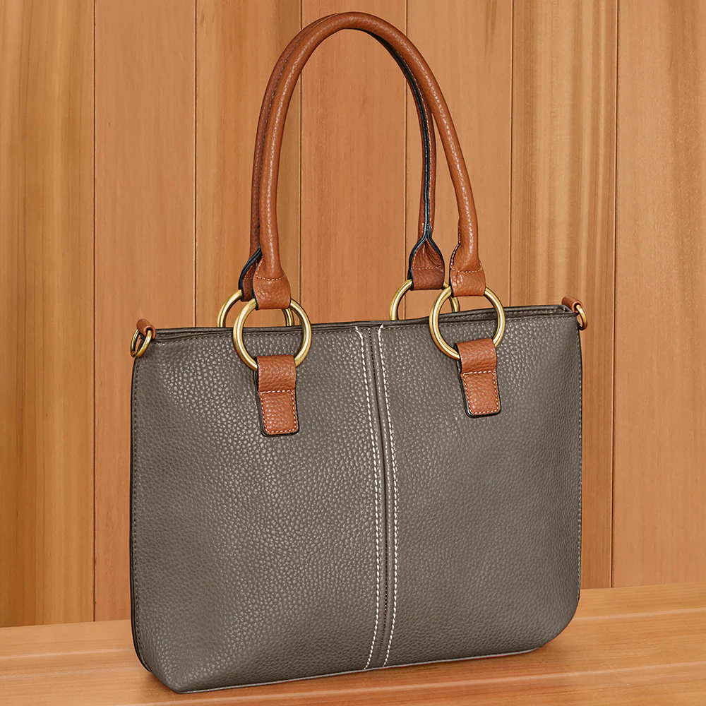 22 Tote Vegan Leather Crossbody Tote - Image 5