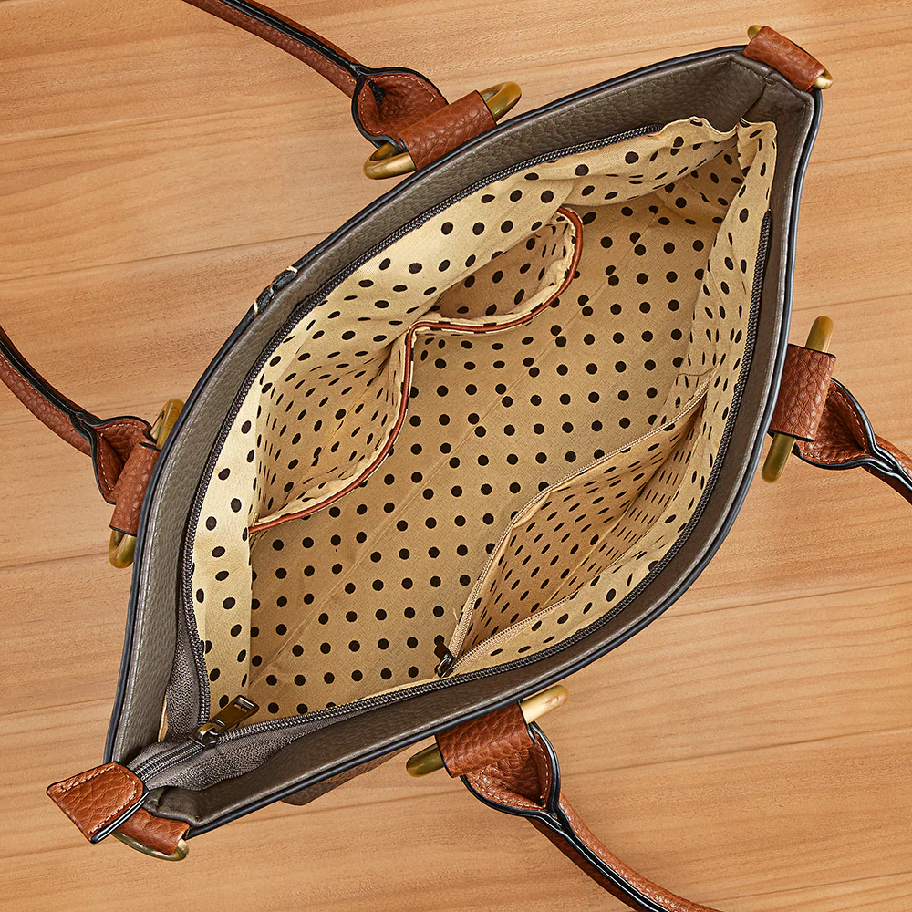 22 Tote Vegan Leather Crossbody Tote - Image 6