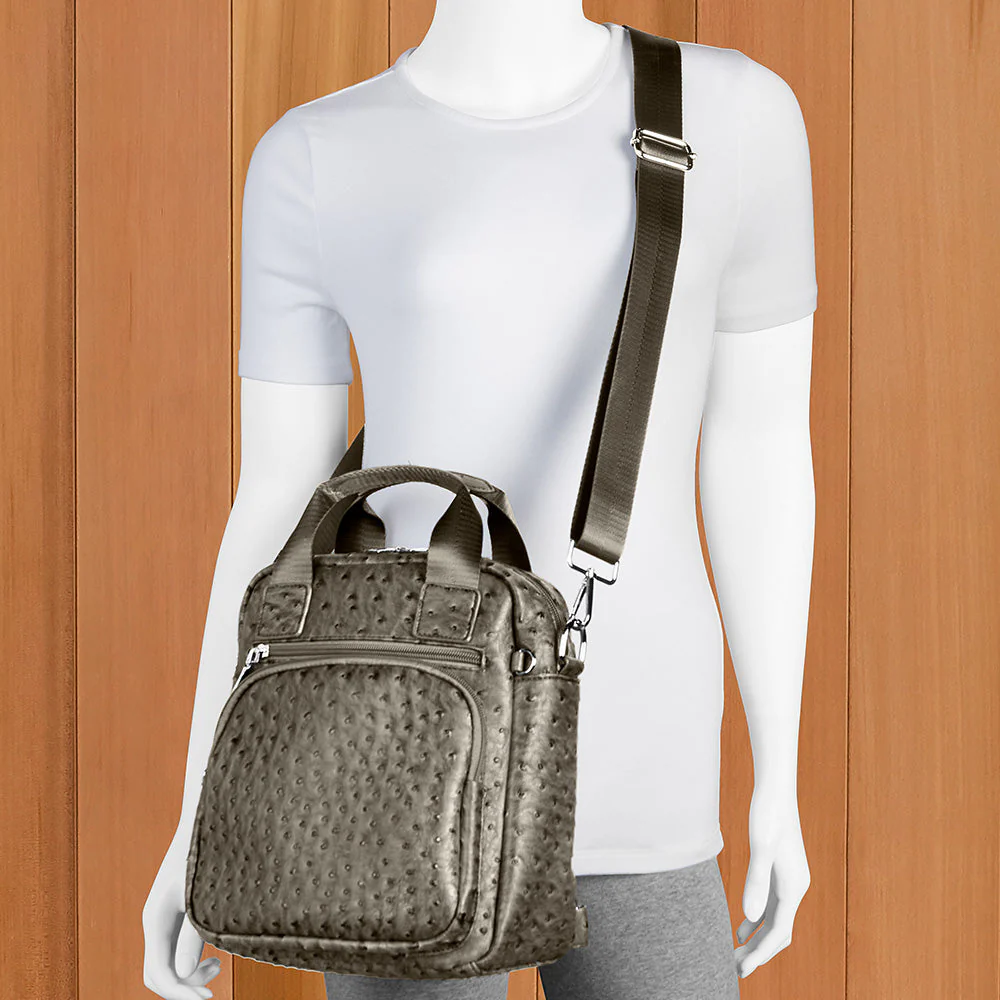 22 Tote Vegan Ostrich Leather Backpack - Image 6