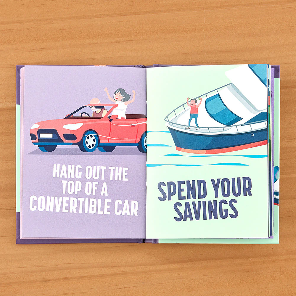 "Adventures to Have Now You're Retired" Novelty Gift Book - Image 2