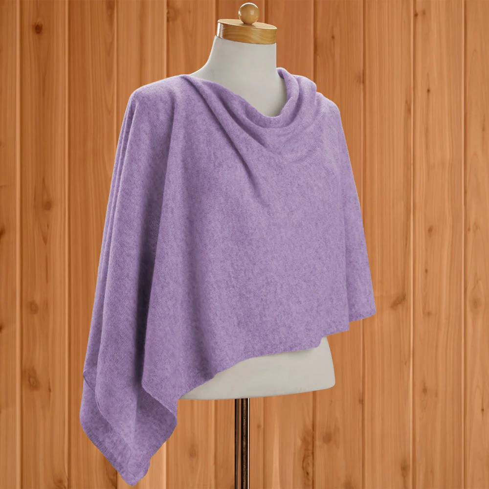 Alashan Cashmere Shawl Wrap, Assorted Purples - Image 2