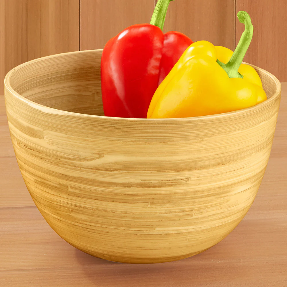 albert L. (punkt) 8.5" Bamboo Serving Bowl - Image 7