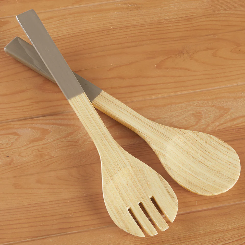 albert L. (punkt) Bamboo Salad Servers, Set of 2 - Image 6