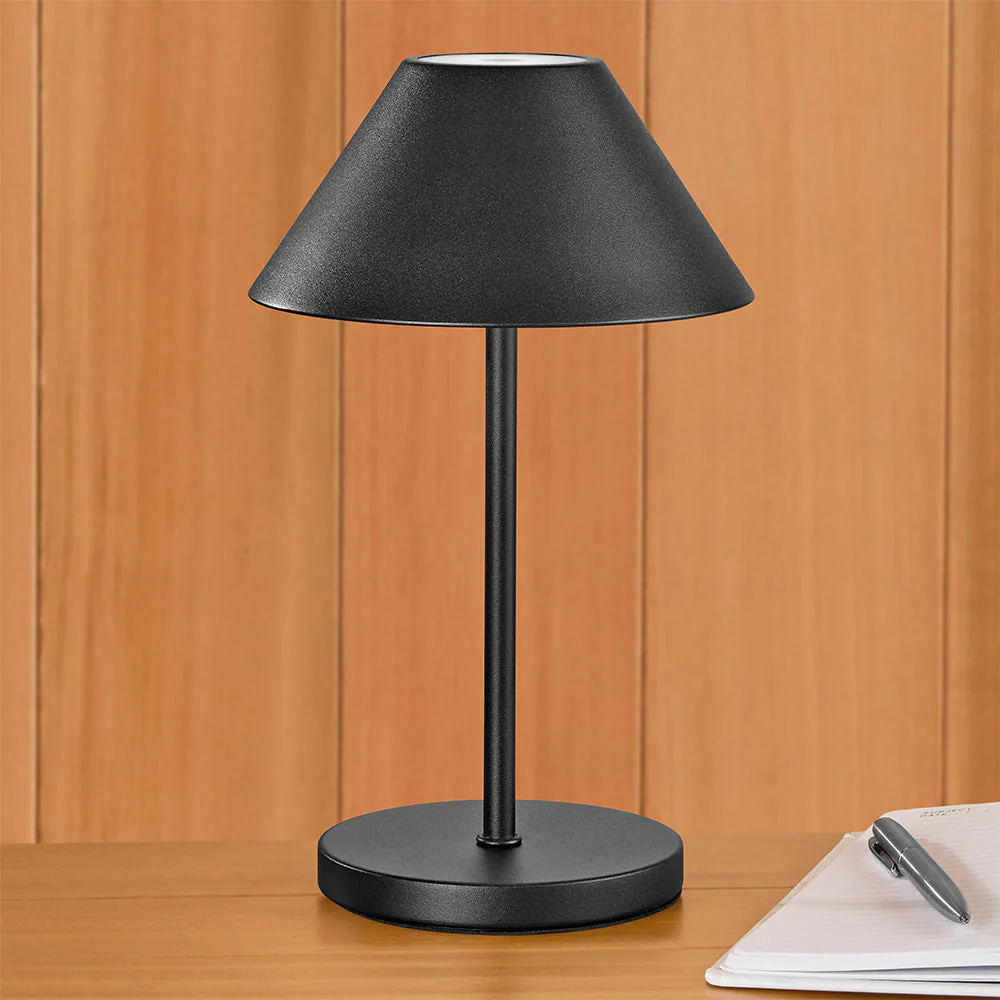 Alluna Cordless Table Lamp with Metal Shade - Image 3