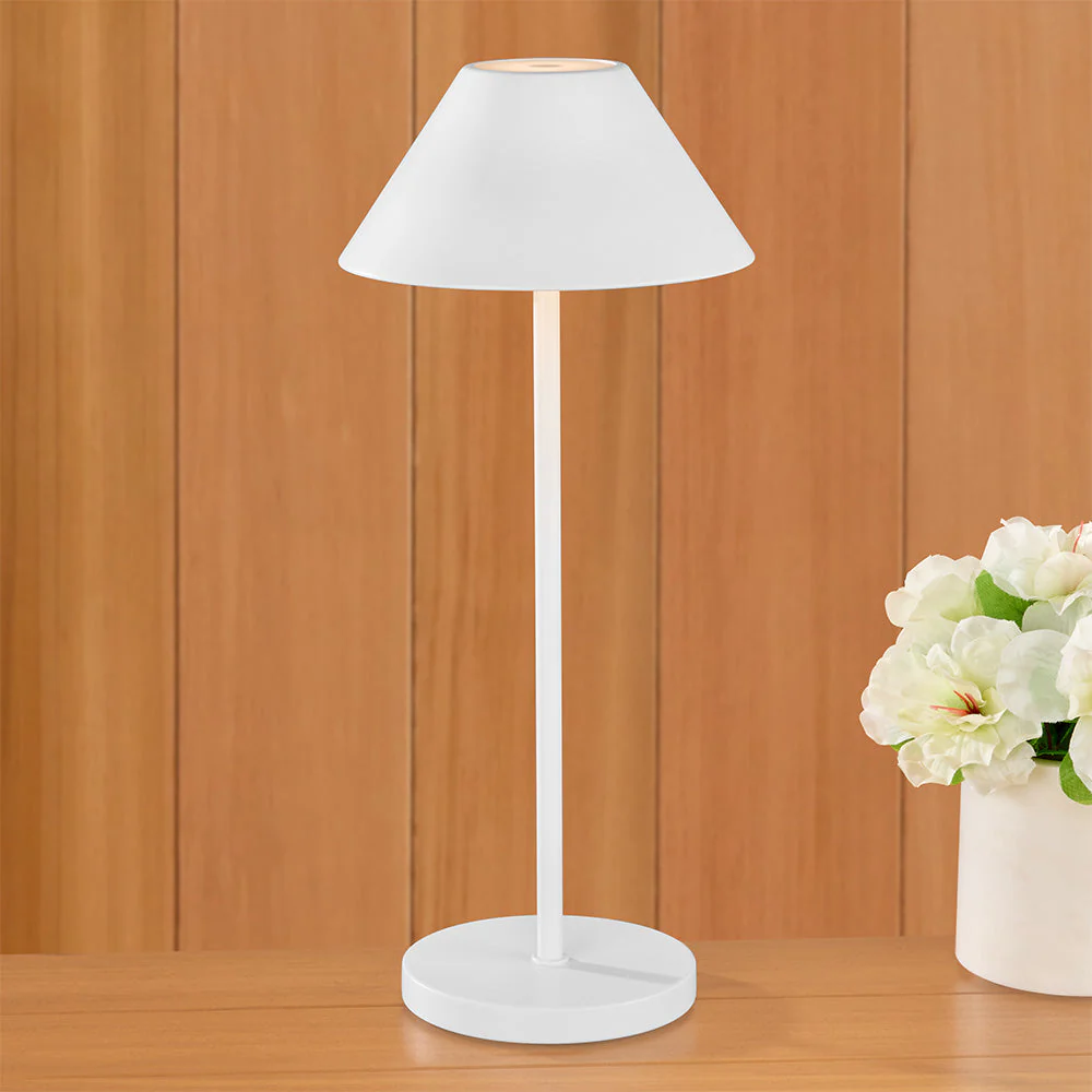 Alluna Cordless Table Lamp with Metal Shade - Image 5