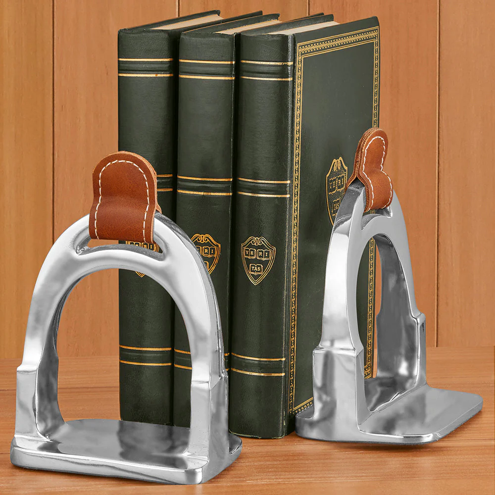 Aluminum Saddle Stirrup Bookends