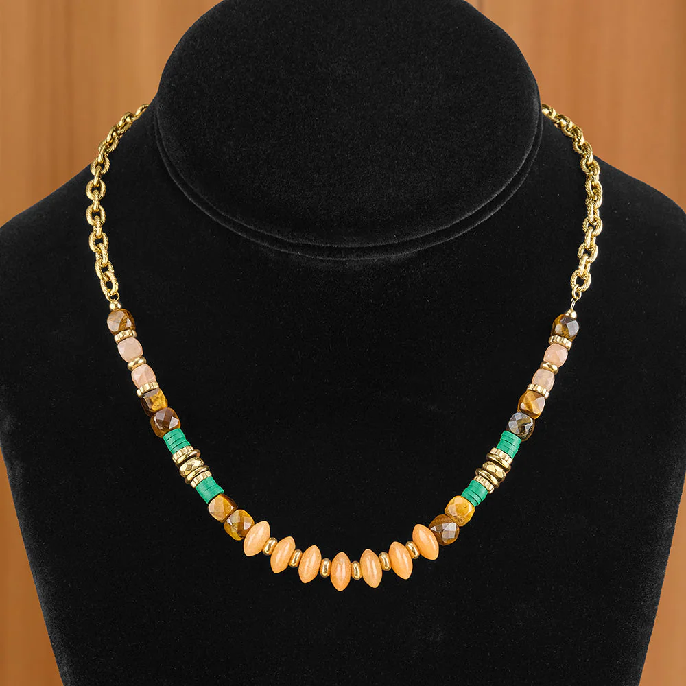 Anartxy Doradas Beaded Gold Necklace - Image 2
