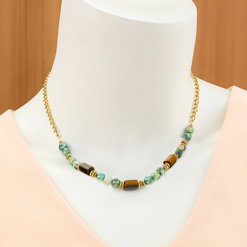 Anartxy Purús Beaded Gold Necklace - Image 3