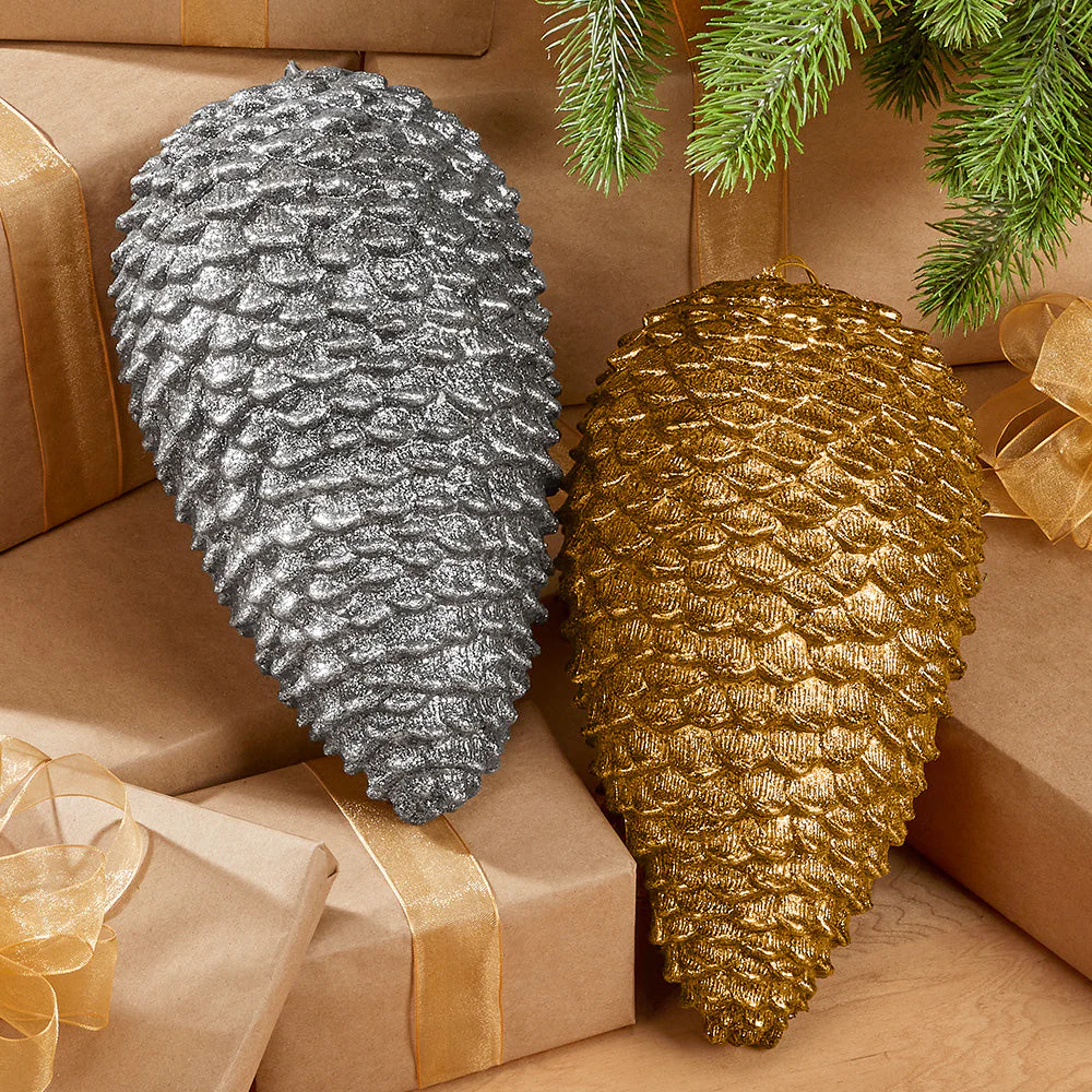 Antique Pinecone Shatterproof Ornament - 12"