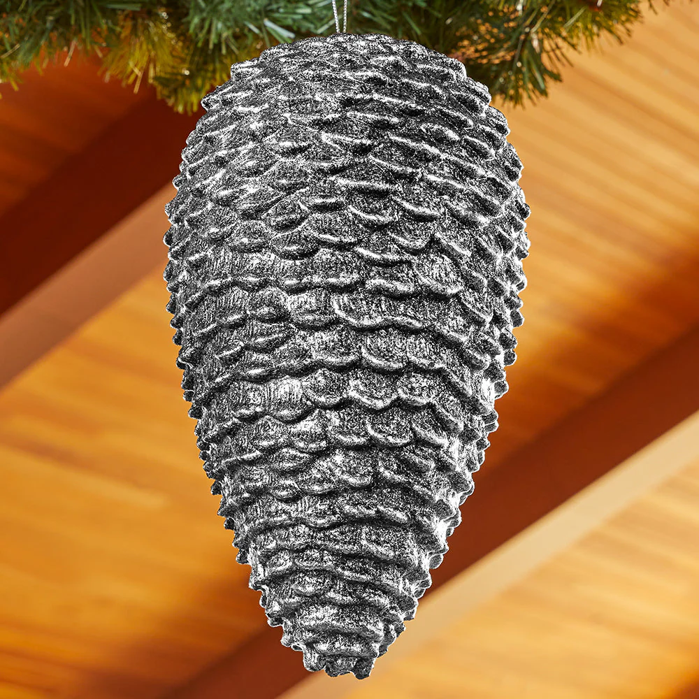 Antique Pinecone Shatterproof Ornament - 12" - Image 2