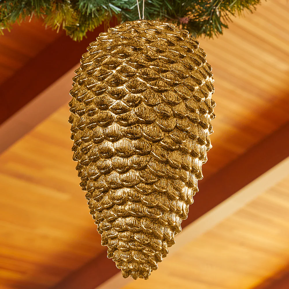 Antique Pinecone Shatterproof Ornament - 12" - Image 3