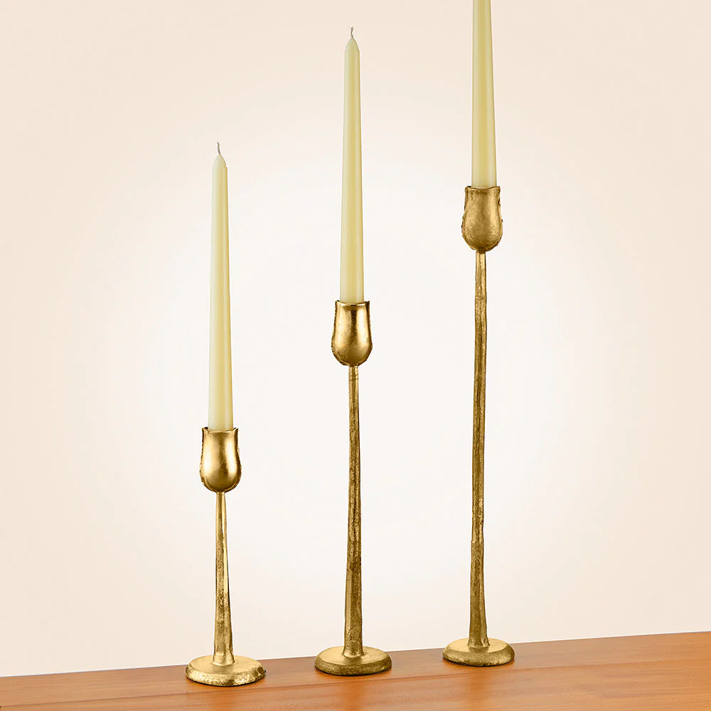 Auric Brass Candlesticks - Image 2