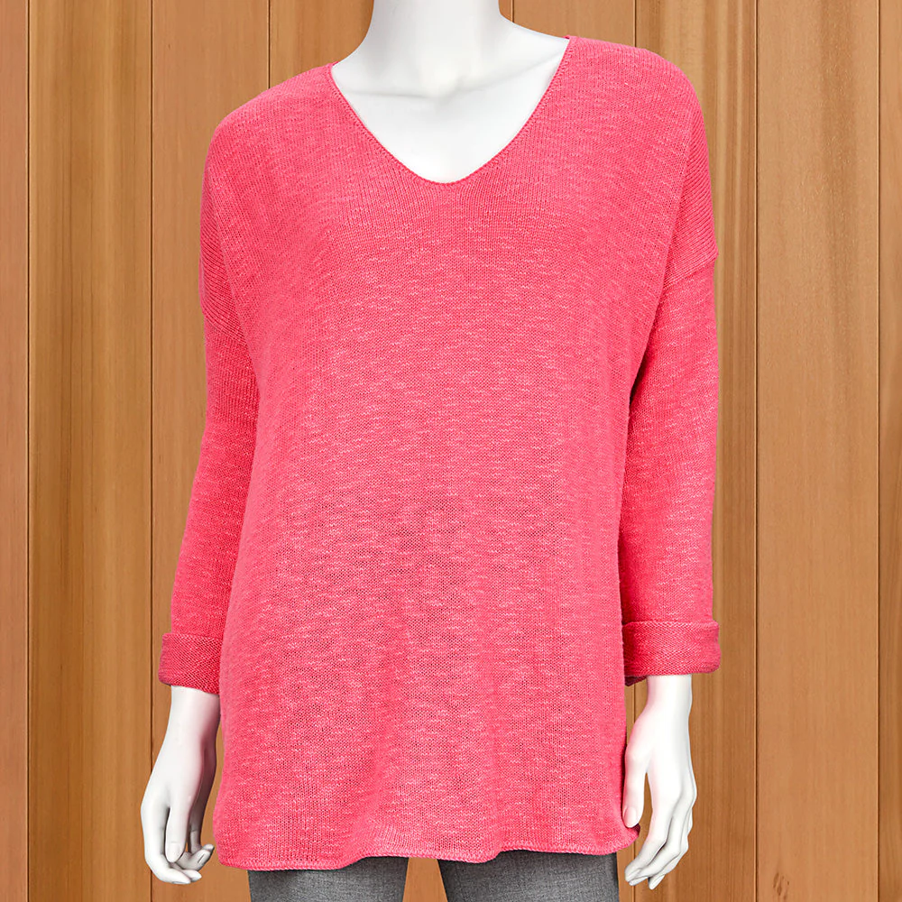 Avalin Lightweight Boxy V-Neck Sweater - Image 3