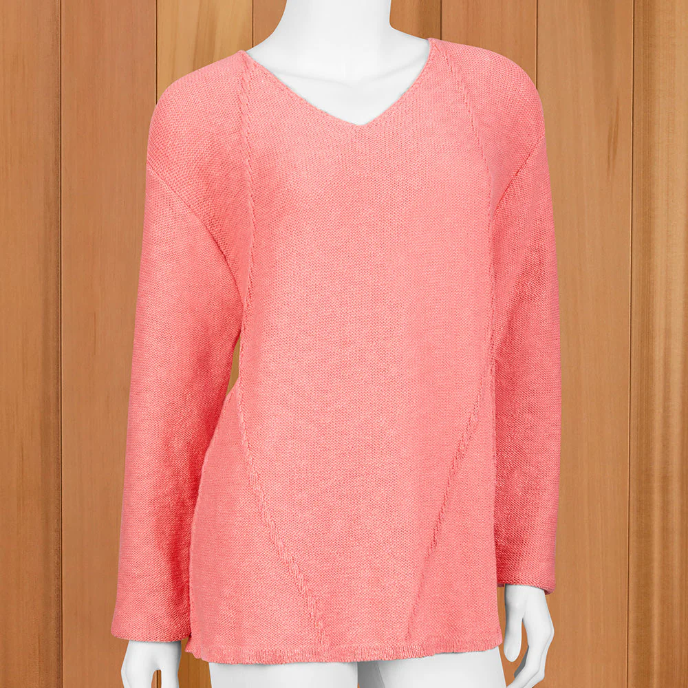 Avalin Women's Cable Detail V-Neck Lightweight Sweater - Image 2