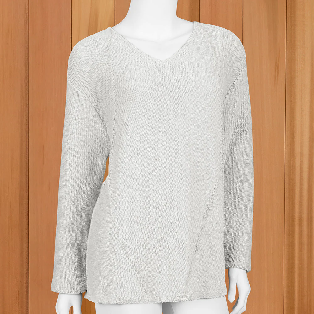 Avalin Women's Cable Detail V-Neck Lightweight Sweater - Image 3