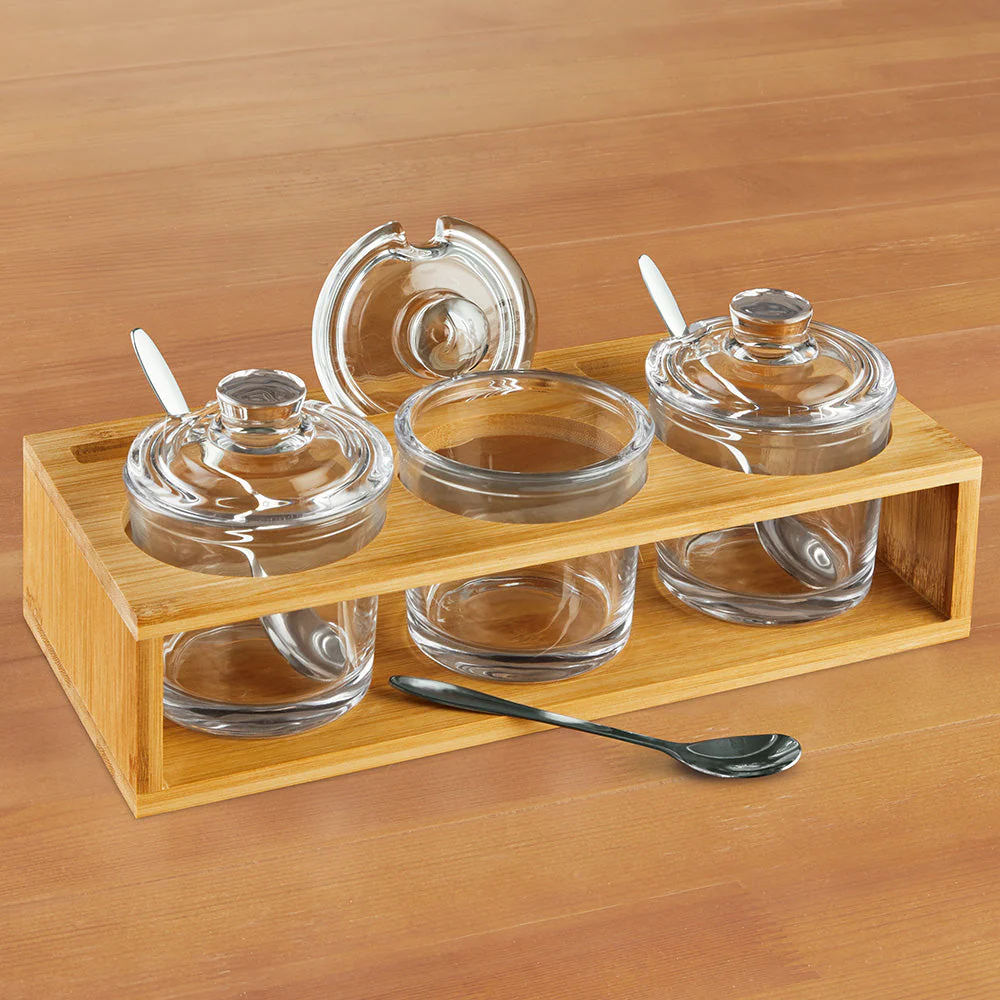 Badash "Party Time!" Triple Jar Condiment Server - Image 2