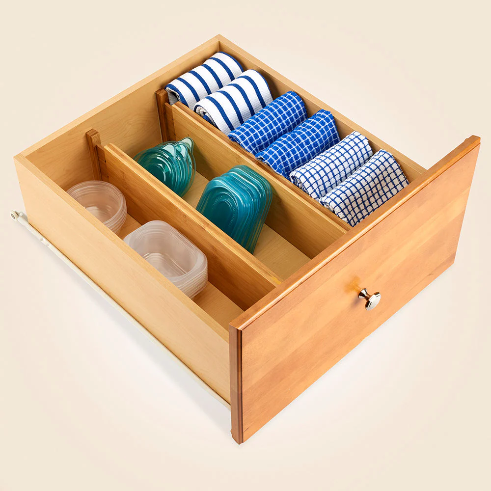 Bamboo Drawer Dividers, Set of 2 - Image 3