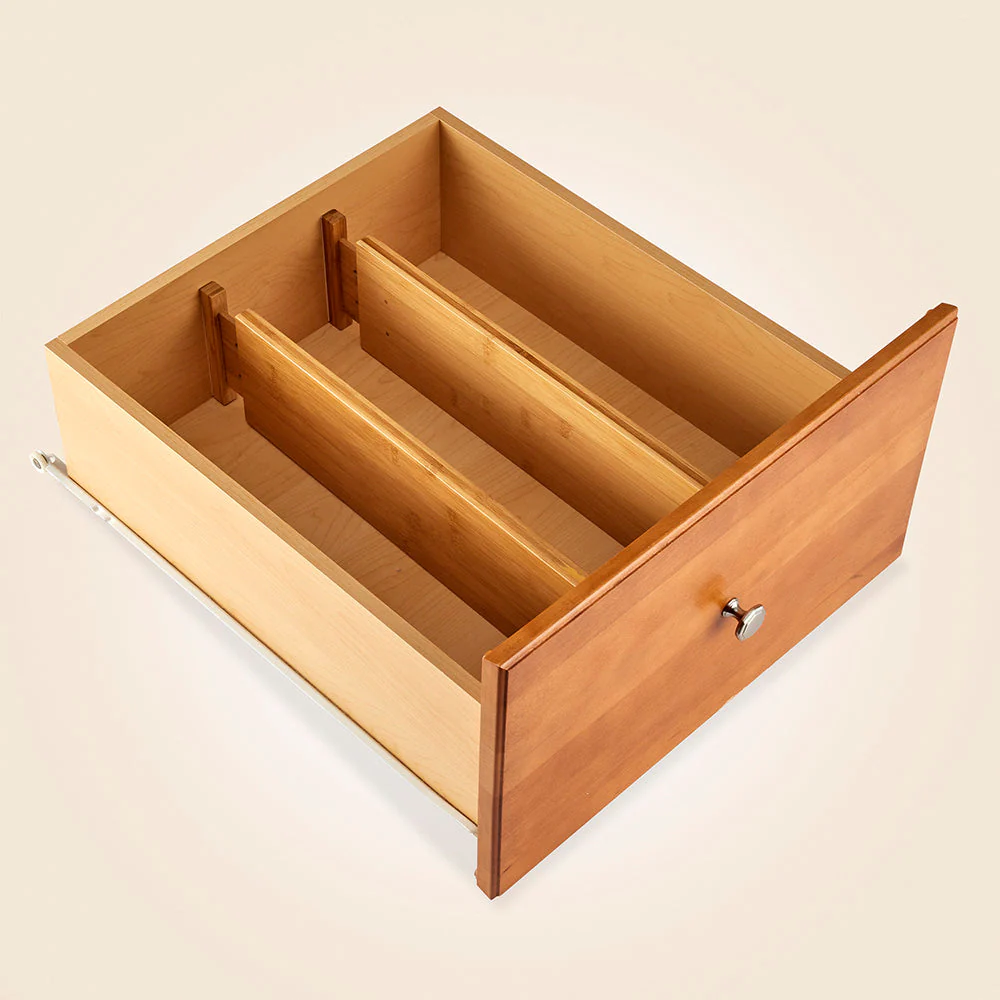 Bamboo Drawer Dividers, Set of 2 - Image 5