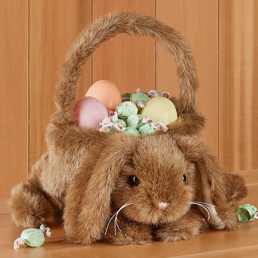 Bearington Plush Easter Basket, Bunny - Image 2