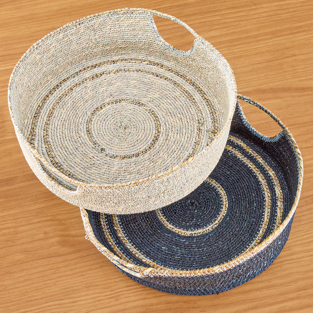 Be Home Hydra Woven Seagrass Tray - Image 2