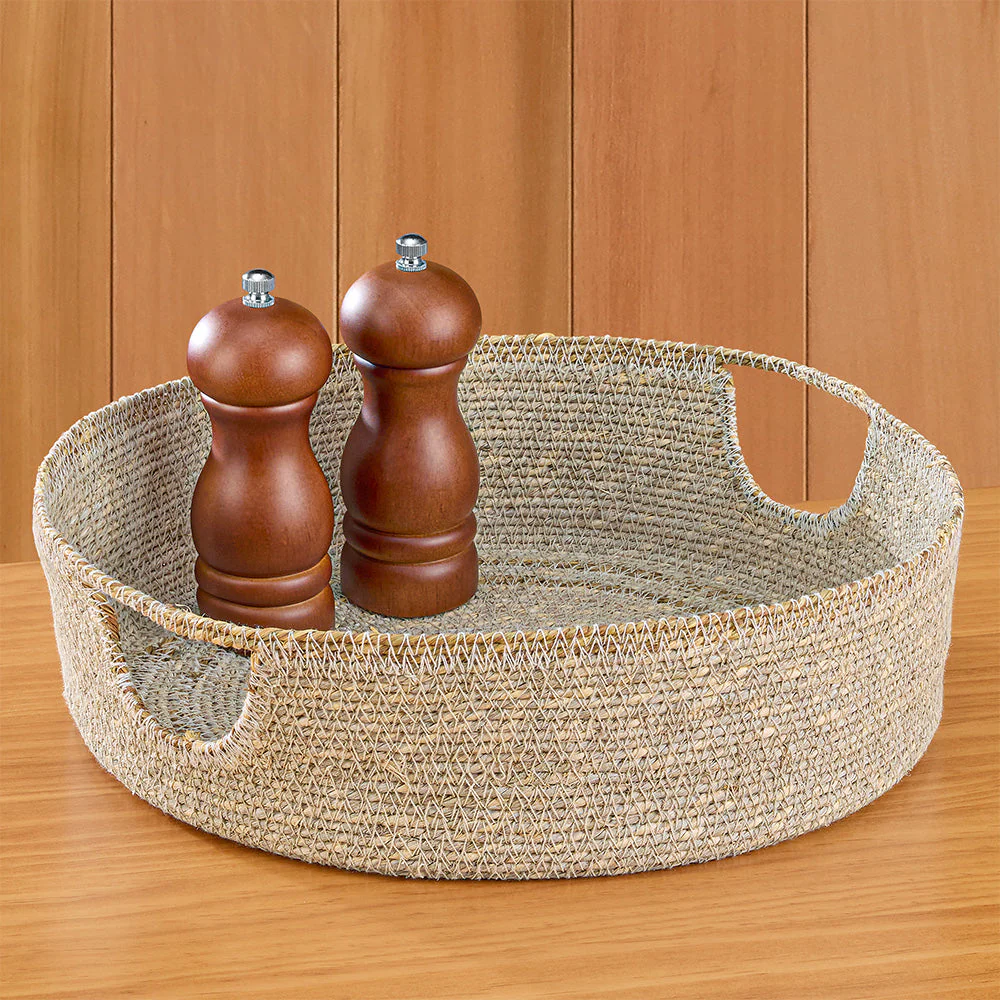 Be Home Hydra Woven Seagrass Tray - Image 3