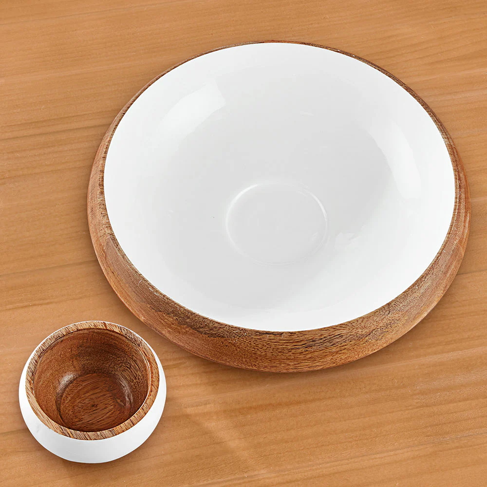 Be Home Madras Enameled Mango Chip & Dip Set - Image 3