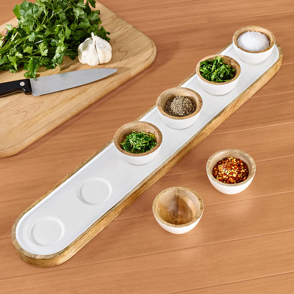 Be Home Madras Enameled Mango Mise En Place Set - Image 2