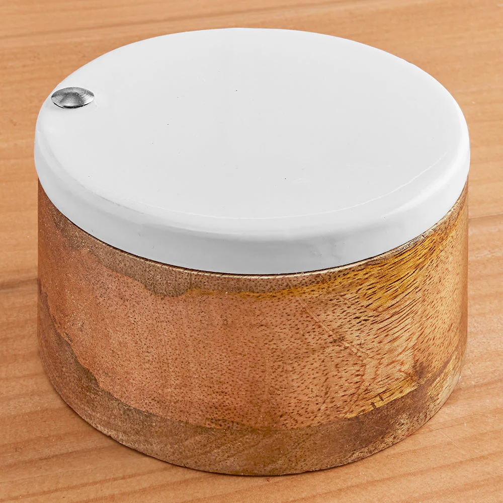 Be Home Madras Enameled Mango Spice Cellar - Image 2