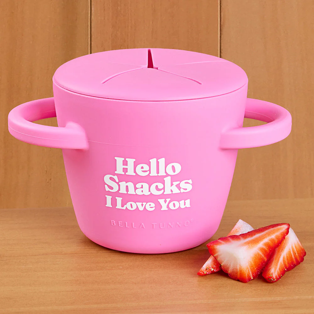 Bella Tunno Happy Snacker Cup, Hello Snacks I Love You