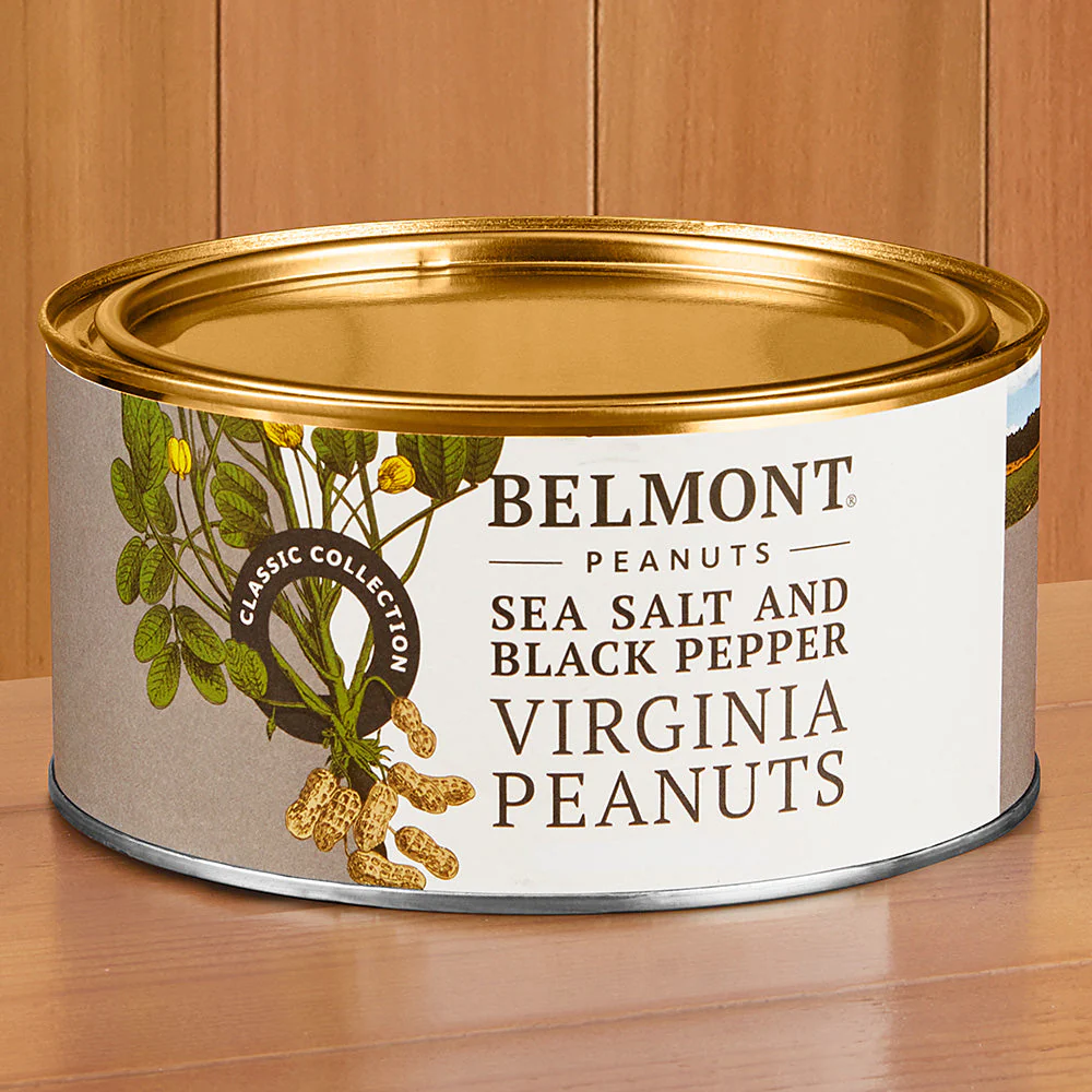 Belmont Gourmet Virginia Peanuts, Sea Salt and Black Pepper - Image 2