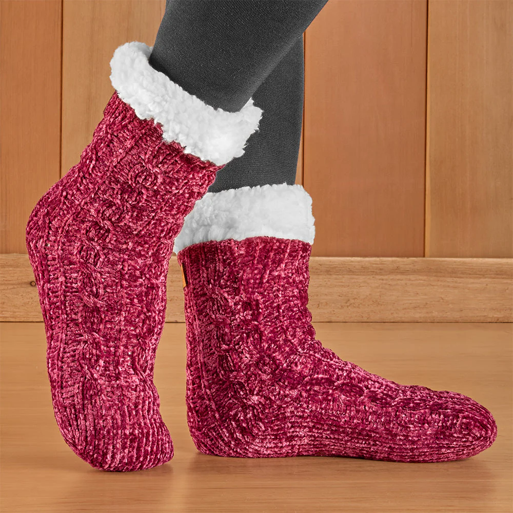 Beyond Soft Chenille Slipper Socks - Image 2