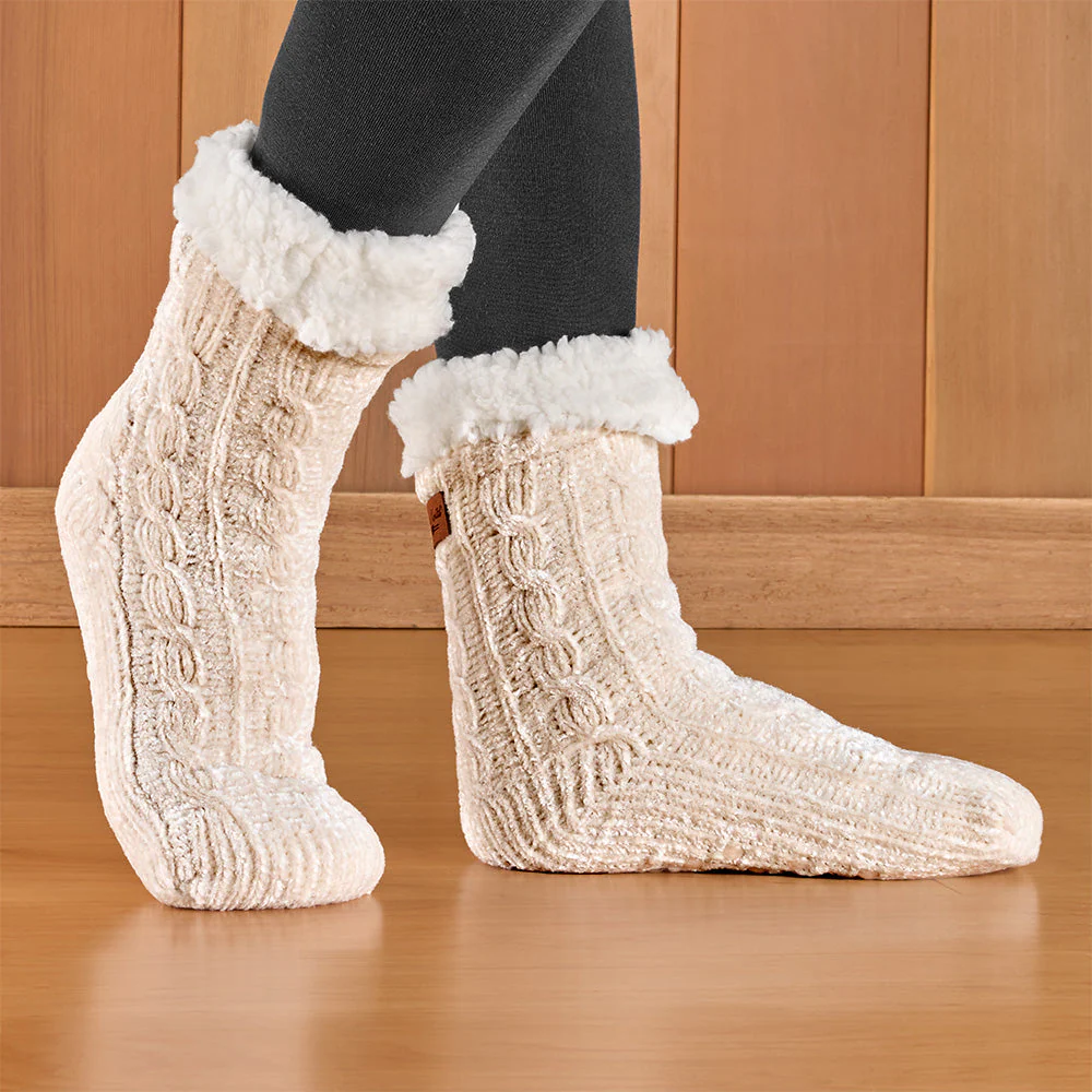 Beyond Soft Chenille Slipper Socks - Image 3