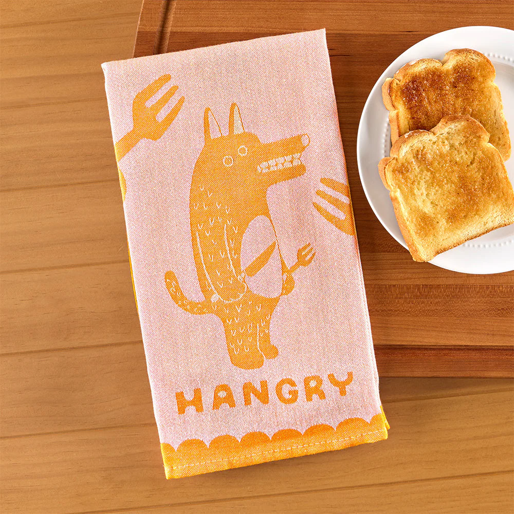 Blue Q Jacquard Tea Towel, "Hangry" - Image 2