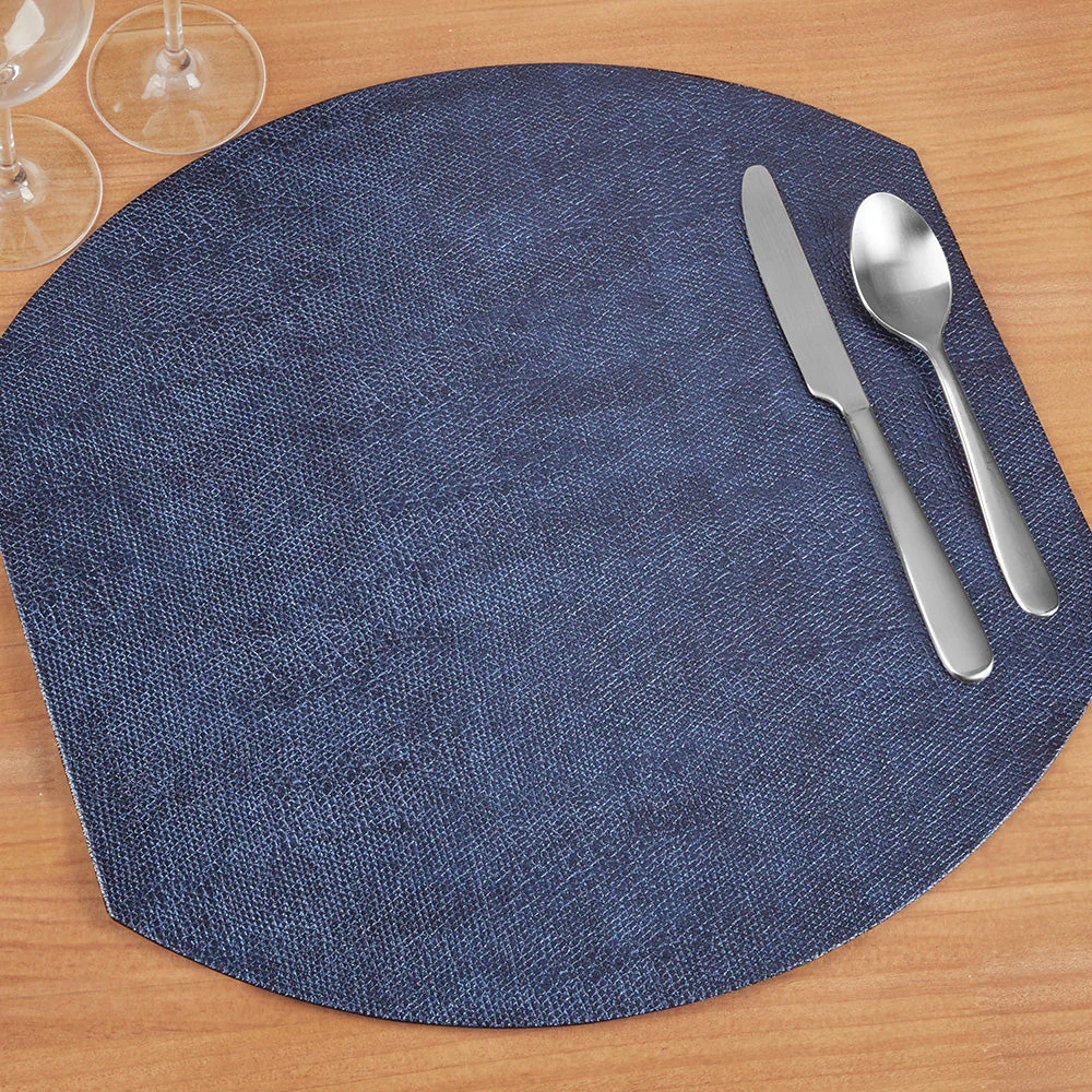 Bodrum Luster Elliptical Felt-Backed Vinyl Placemat - Image 2