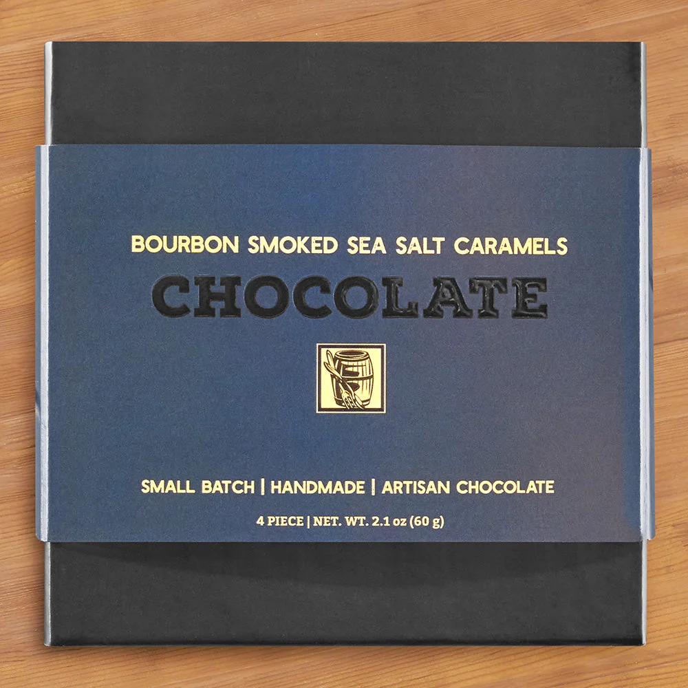 Bourbon Barrel Foods Chocolates, Bourbon-Smoked Sea Salt Caramels - Image 2