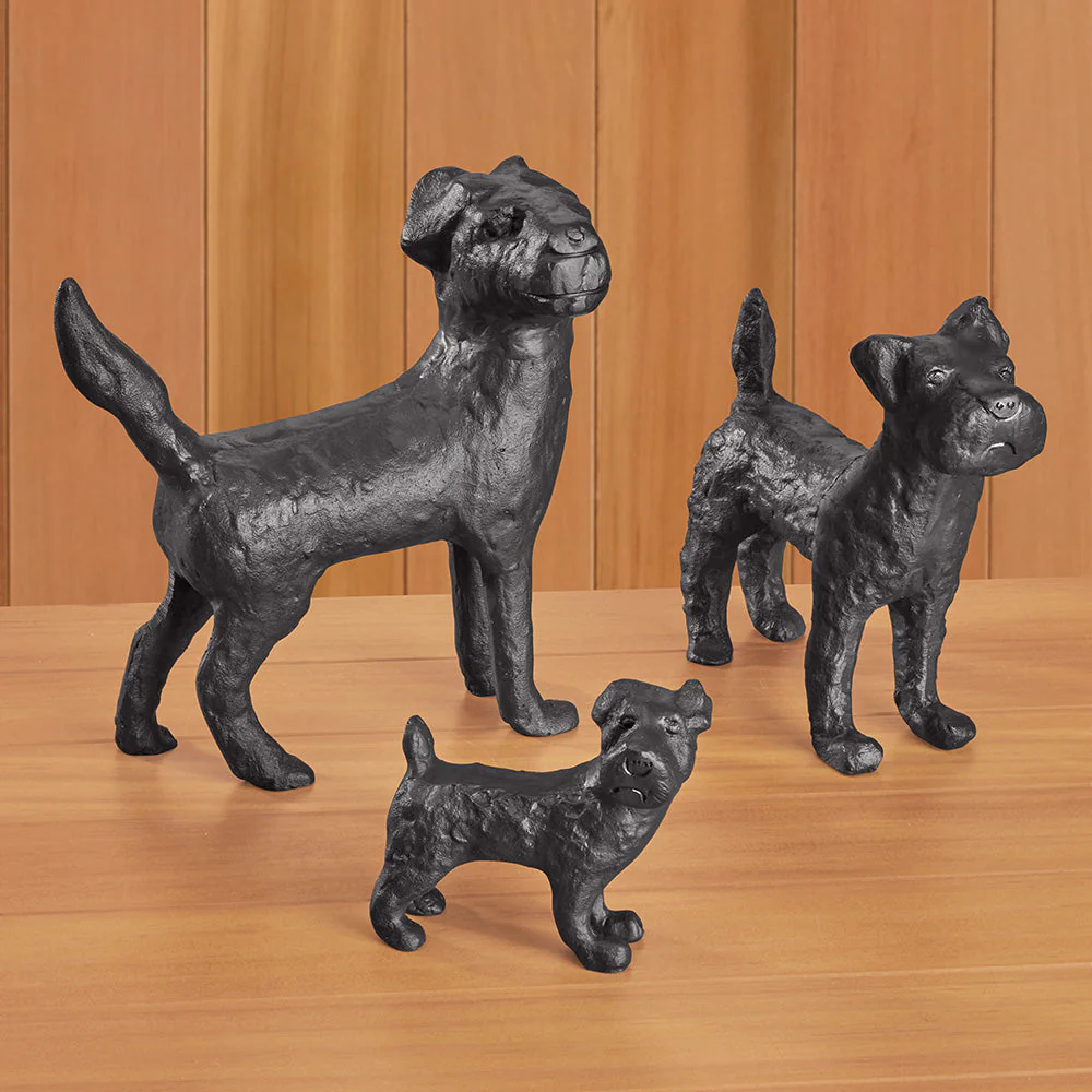 Bronze Dog Figurines - Image 2