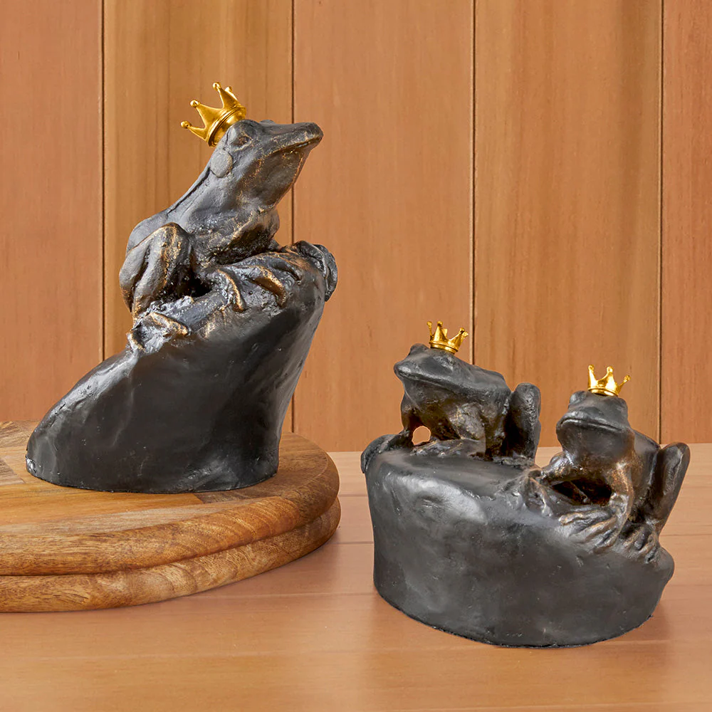 Bronze Frog Prince Statues - Image 3