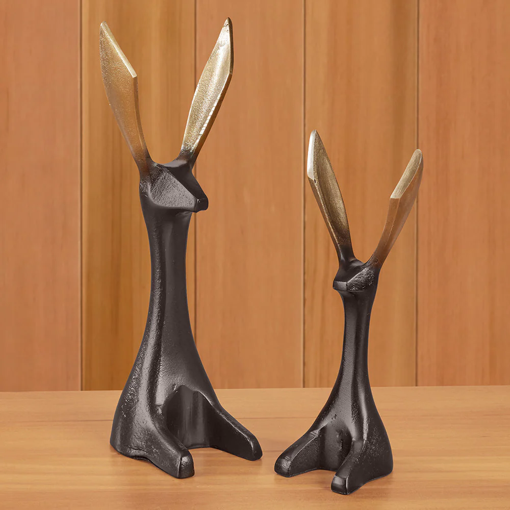 Bronze Jackrabbit Figurine - Image 2