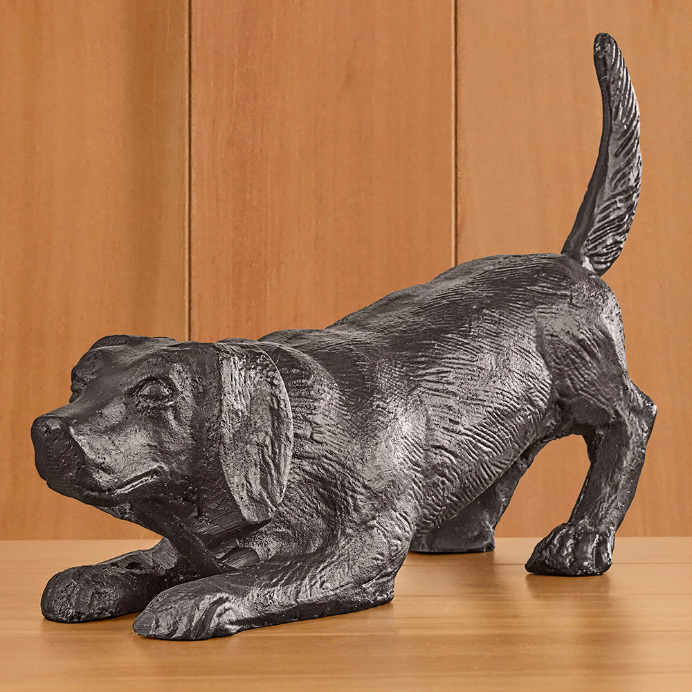 Bronze Playful Dog Sculpture