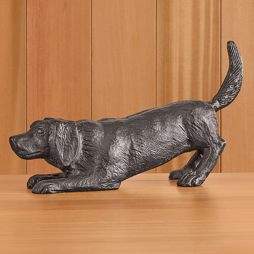 Bronze Playful Dog Sculpture - Image 2
