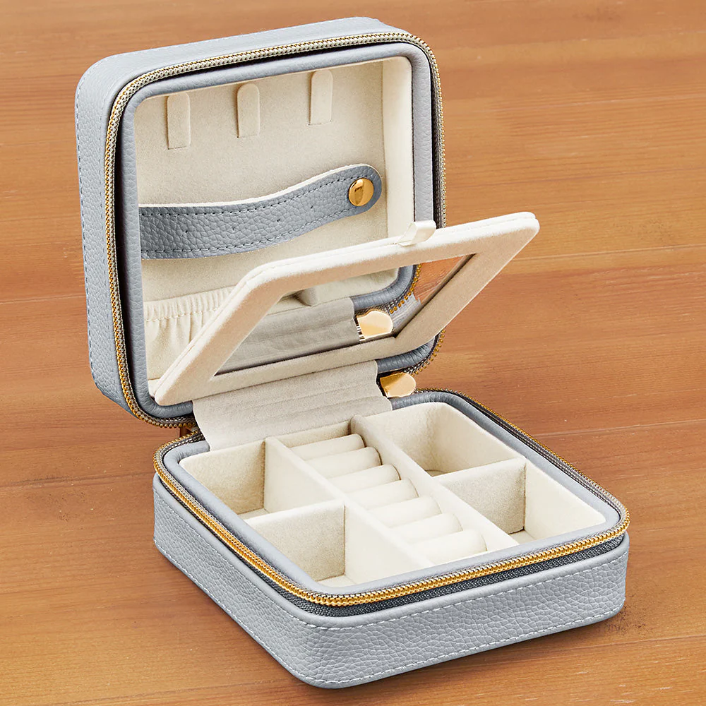 Brouk & Co "Leah" Vegan Leather Travel Jewelry Case - Image 6