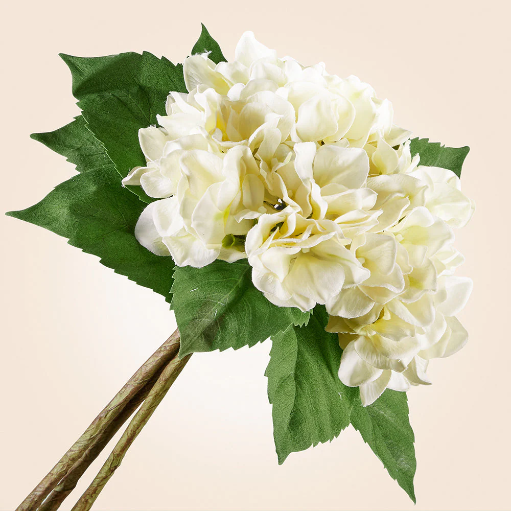 Bundle of Faux Hydrangea Stems, 15"