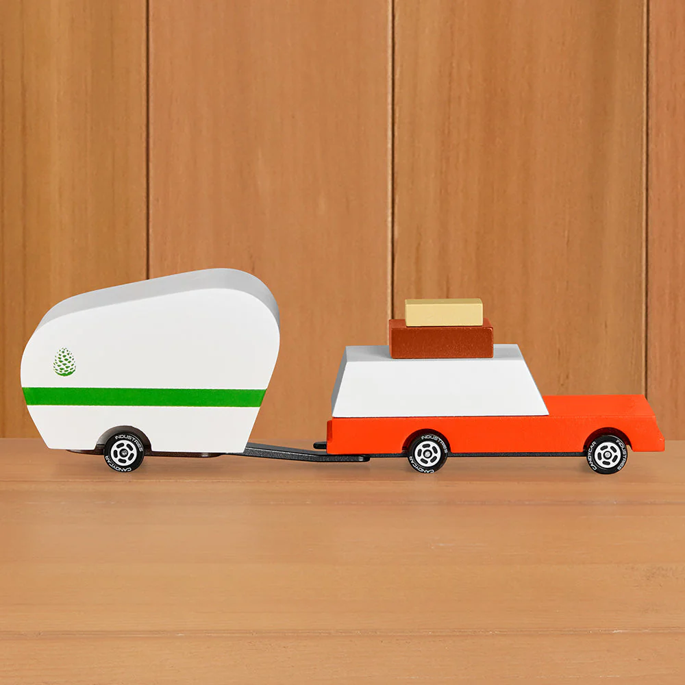 CANDYCAR® Pinecone Camper Wooden Toy Car Trailer - Image 3