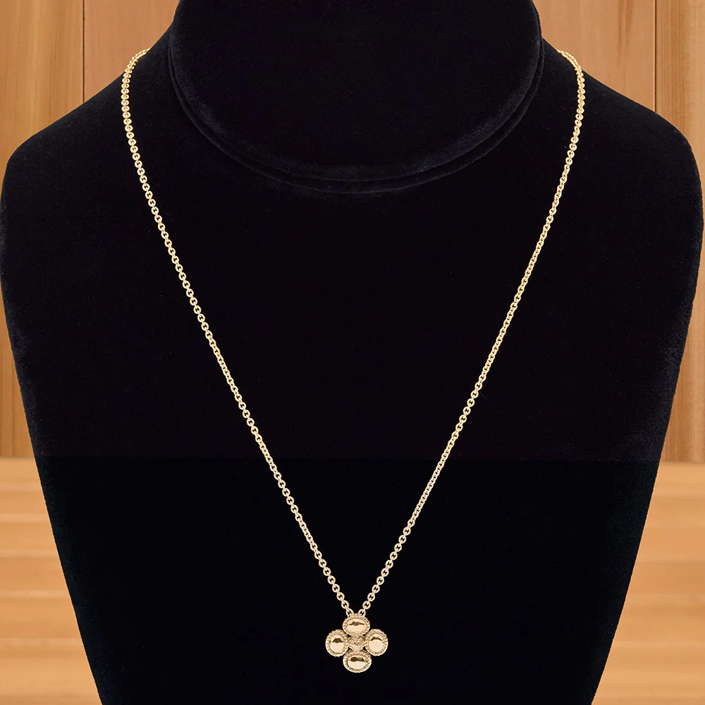 Capucine De Wulf Berry Clover Gold Slide Necklace - Image 2