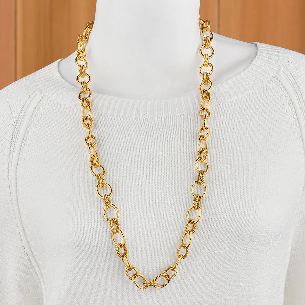Capucine De Wulf Cleopatra Gold Regal Link Chain Necklace - Image 3