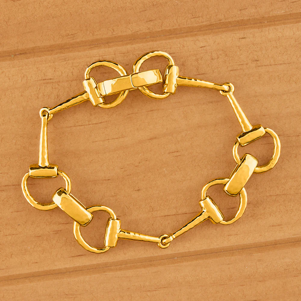 Capucine De Wulf Equestrian Snaffle Horse Bit Chain Bracelet