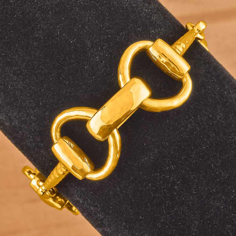 Capucine De Wulf Equestrian Snaffle Horse Bit Chain Bracelet - Image 2