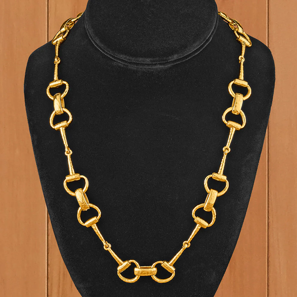 Capucine De Wulf Equestrian Snaffle Horse Bit Chain Necklace